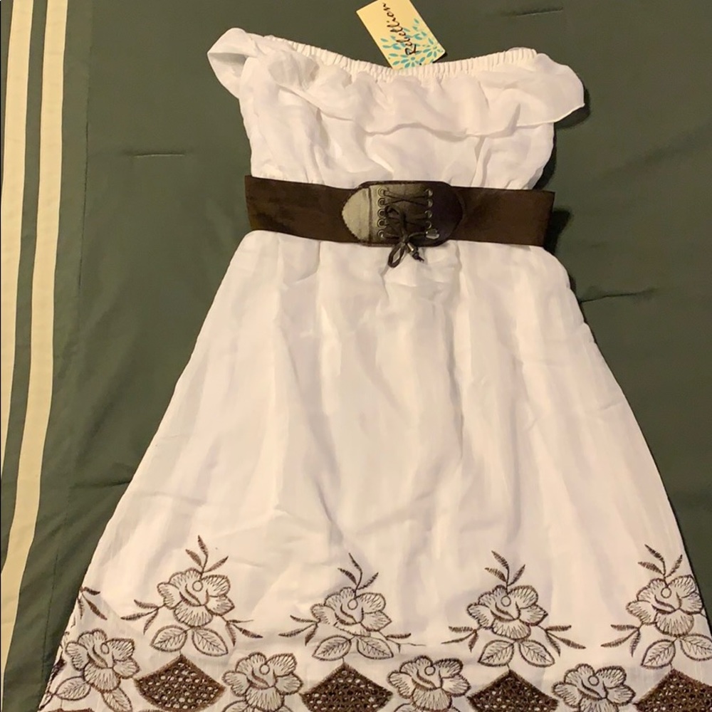 Rebellion off the shoulder dress